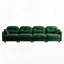 Canapé modulaire en chenille 4 places avec 2 coussins-116784243