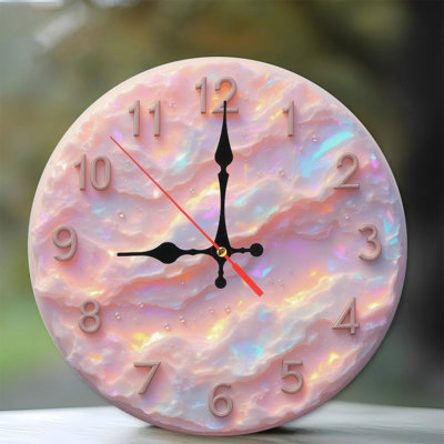 Cadran de l'horloge rose