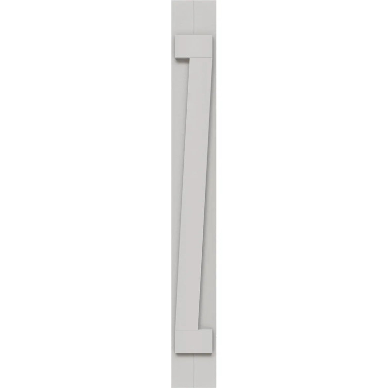 White Faux Wood Rustic Board-n-Batten Shutters with Z-Board, 86"