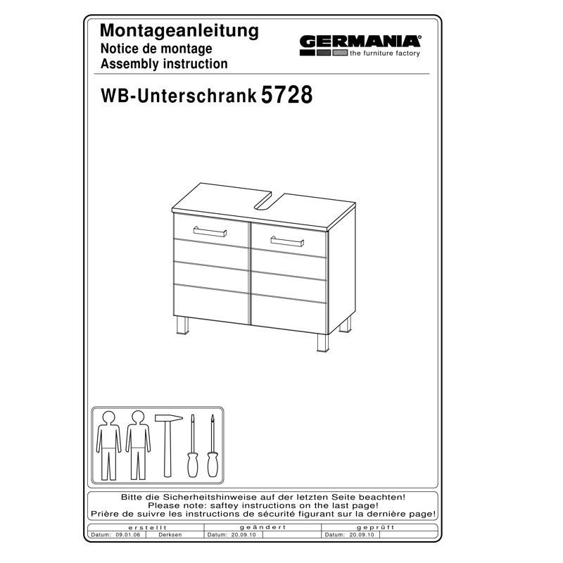 Elegance 70cm Bathroom Vanity Base Only, White