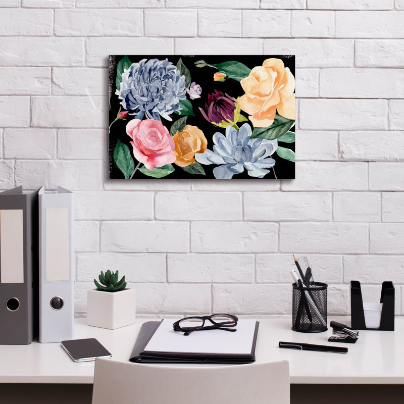  «Twilight Blossom Collection A» par Annie Warren, art mural sur toile, 18 po x 12 po, H 12 po x l 18 po