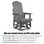 Siège de patio ergonomique pivotant Adirondack-2037534603