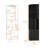 Black 8 2-shelf Bar Cabinet - Contemporary Living Essential Piece Home Feature