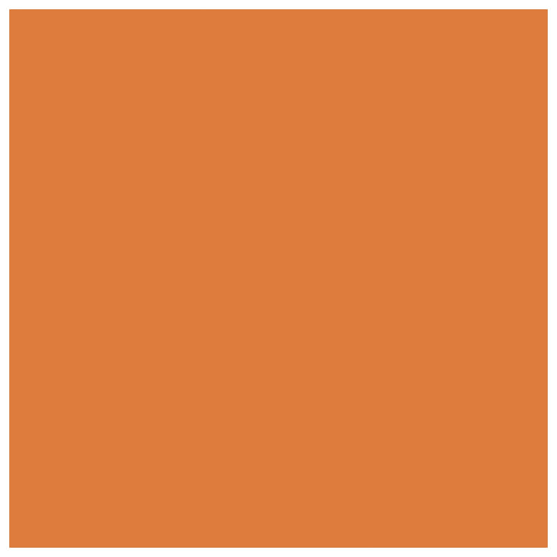 Solid Orange Color Canvas Gallery Wrap in Many Sizes, 16 x 16 inches