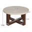 Table basse ronde avec base en croix