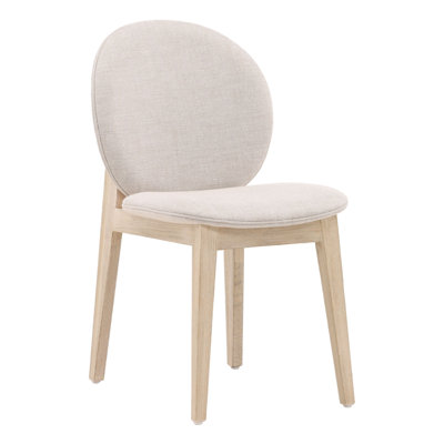Chaise rembourrée Laurence, taupe