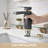 Solid Brass Single Handle Bathroom Faucet, Single Hole Bathroom Sink Faucet with Drain Assembly & Deck Plate-71787924