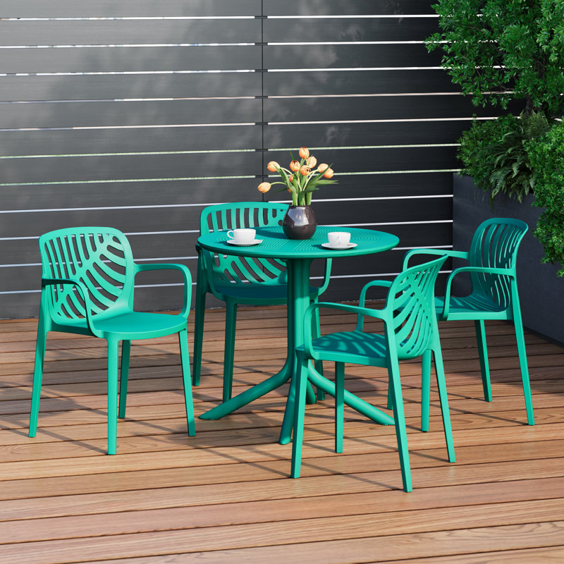 Ensemble repas extérieur pour 4 personnes, Teal