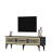 Stylish TV Stand with Anthracite & Gold, 70.9 x 17.6 x 11.6 inches | 100% Melamine Coated Particle Board, Thickness: 0.7 inches | Modern Design Perfect for Living Rooms & Entertainment Areas-22556466