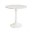 Table de salle à manger circulaire, table de salle à manger, table de salle à manger pour la cuisine, plateau et base en panneau de fibres à densité moyenne et ensemble de 2 chaises de salle à manger en métal argenté-1800356203-1800356202-1800356196