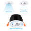 Lumières encastrées à intensité variable de 3 pouces à cardan avec boîte en J, 7 W (35 W Eqv.), Blanc chaud 3000 K, blanc