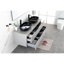 Lavabo de salle de bain noir mat peu encombrant, conception moderne pour les petites salles de bain