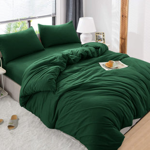 Premium 4-Piece Ultra-Soft Microfiber Duvet Complete Cover Set