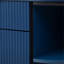 Armoire de rangement moderne 55,1 po - 2 portes et 2 tiroirs, buffet en panneau de fibres à densité moyenne avec poignées en aluminium, porte latérale incurvée et tablettes à 3 niveaux, armoire pour salon, chambre à coucher, salle à manger-128964461