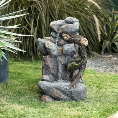 Amman Weather Resistant Floor Fountain with Light