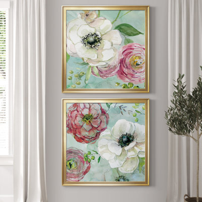 Asbury Garden Bloom III - ensemble de 2 reproductions d'art encadrées