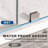 35-1/8 to 36 in W x 80 in H Frameless Swing Shower Door in Brushed Nickel in With Double 3/8" (10mm) Certified Tempered Clear Glass UKH07-36x80-BN-B-120945577-121833845