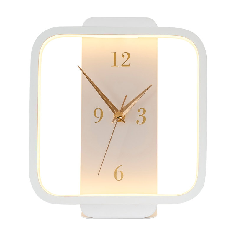 Horloge de table Airalynn, Blanc