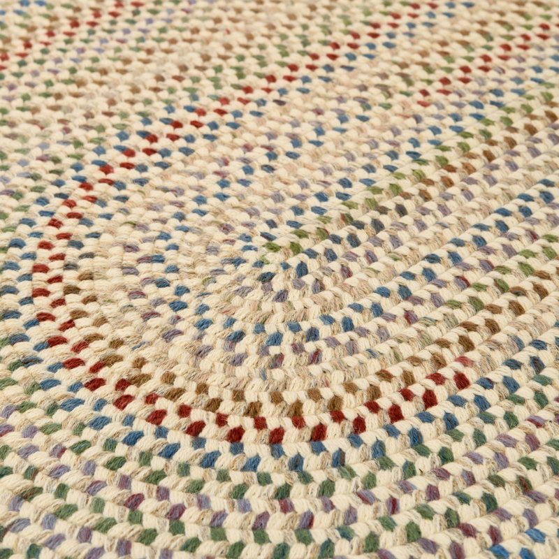 Tapis d'intérieur multicolore en laine tissée Premier, Ovale 7 pi x 9 pi
