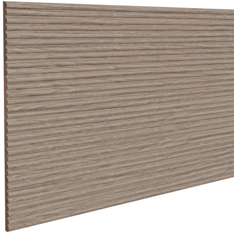 1/4" Shallow Double Bead Tambour - (12"W x 96"L), Natural White Oak