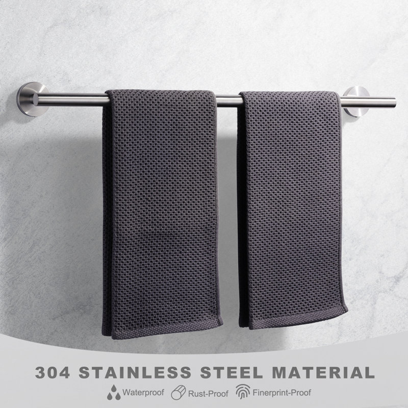 6 - Piece Bathroom Hardware Set, Silver
