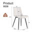 Chaise de salle à manger confortablement améliorée avec coussin incurvé élargi et pieds en métal robustes-118609669-118609690