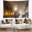 Tapisserie «Cityscape Avenue of City Park at Night»-28501641