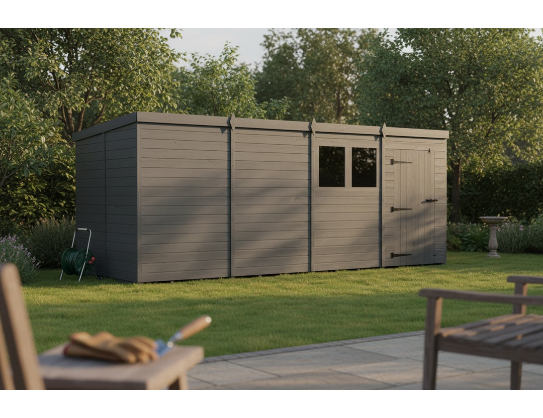 20x7 Pent Composite Shed
