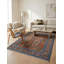 Tapis bleu moderne Ersari 5 pi 3 po x 6 pi 9 po