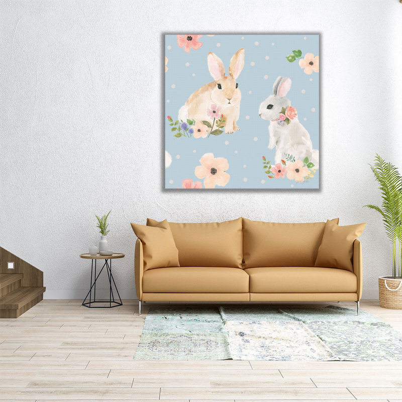 «Spring Sentiments Pattern IIIA», reproduction d'art sur toile, H 12 po x l 12 po