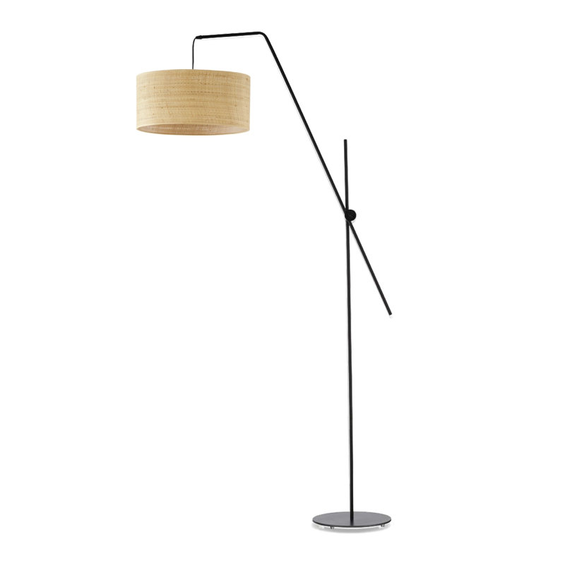 Boho 176cm Task Floor Lamp, Black