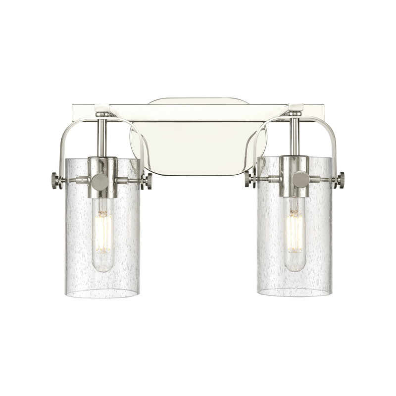 Éclairage pour meuble-lavabo mural 7 po Smethport, H 7 po x l 3,88 po x P 3,88 po, Bullé, Nickel poli