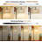 Rattan Arc Floor Lamp With Remote, Dimmable LED, 3 Color Temperatures, Adjustable Height & Angle