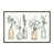 Toile encadrée de bois rustique foncé sélectionné