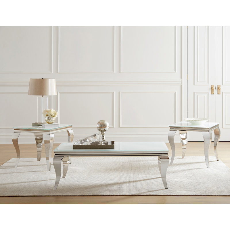 Jinelle Rectangular Coffee Table, White