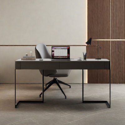 Bureau en granite avec bureau simple et pratique