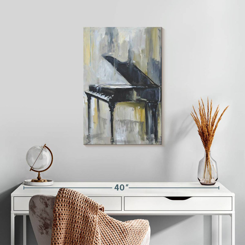 Abarca Piano In Gold I, 24" H x 16" W