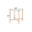 Plateau en verre transparent - Base cylindrique en métal pour une stabilité élégante