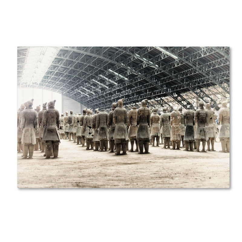 Cosey «Terracotta Army VII» par Philippe Hugonnard, reproduction de photo sur toile tendue, H 22 po x l 32 po x P 2 po