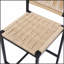 Ensemble de 2 tabourets de cuisine avec repose-pieds, chaises de salle à manger en corde de papier pour une hauteur de comptoir durable et élégante
