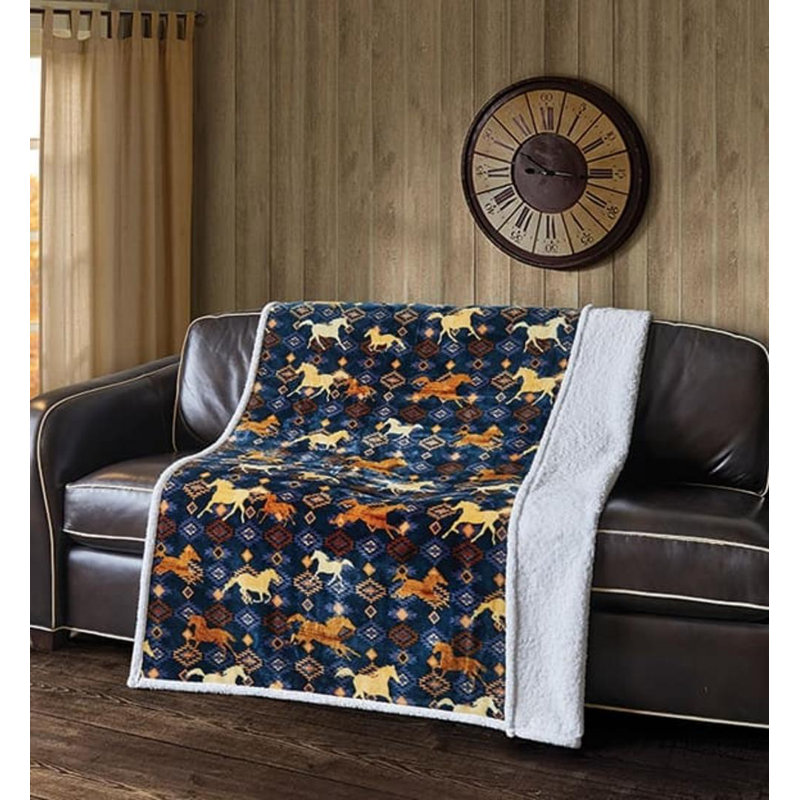 Machine Printed Throw Blanket