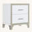 Elegant High Gloss Nightstand With Metal Handle-138913786