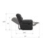 Causeuse inclinable grise