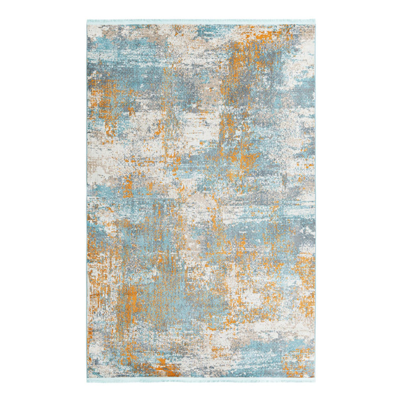 Haefner Abstract Indoor Rug, Rectangle 6' x 9'