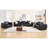 Configurable Vegan Leather Living Room Set-548565093