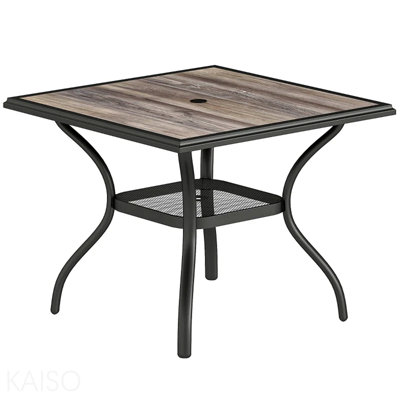 Table de salle à manger d'extérieur pour terrasse en métal