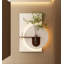 Vase moderne avec plante grès-688675841-688675840