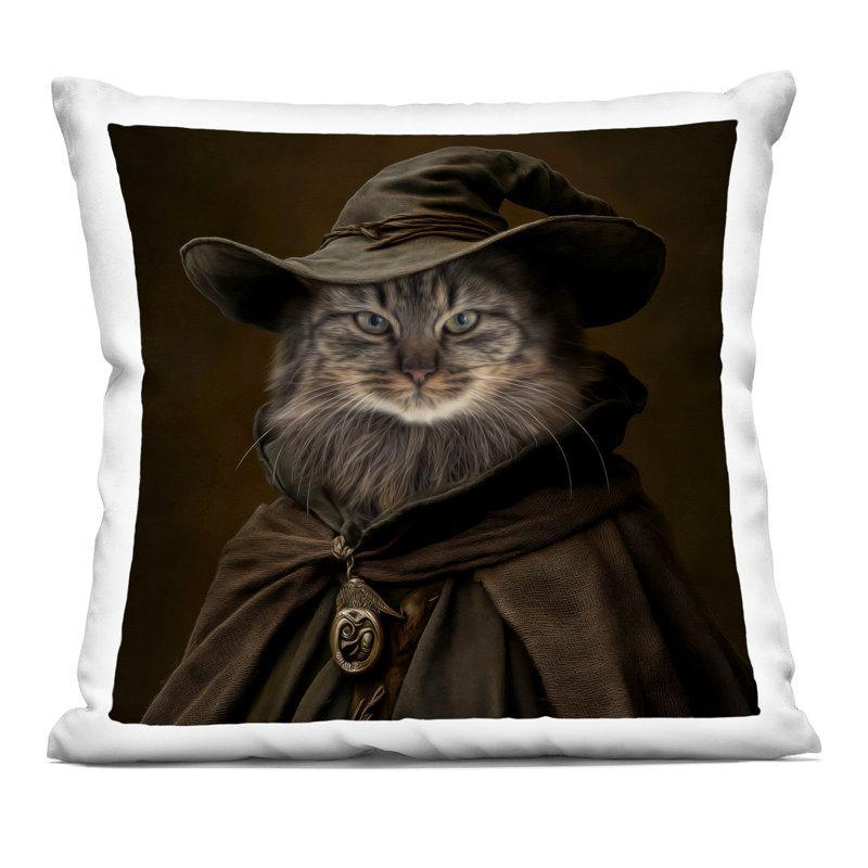 Coussin Whiskered Wizardry par Kelley Parker, Chat 2