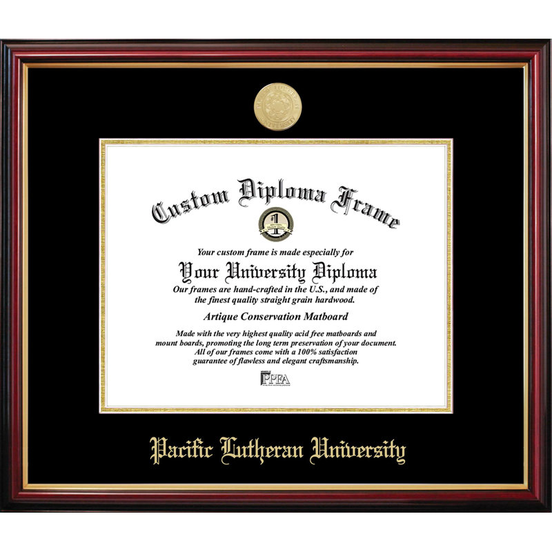 Cadre de diplôme Pacific Lutheran Petite, NCAA Pacific Lutheran, L 11 po x H 8,5 po