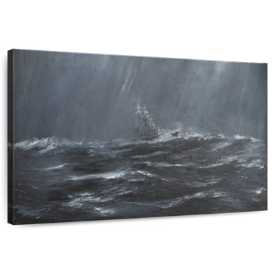 Keiri Gneisenau dans une tempête en mer du Nord en 1940